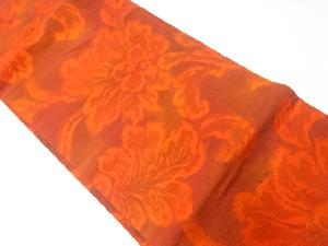 唐花模様織出し名古屋帯